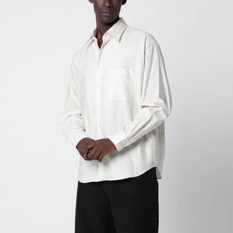 Christophe Lemaire Regular-fit cream-colored cotton and silk shirt