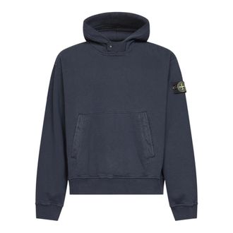 Stone Island Katoenen Hoodie - Heren - Hoodies - Blauw - 2XL - Katoen - Hoodies & sweatvesten