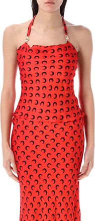 Marine Serre Moon Satin Top