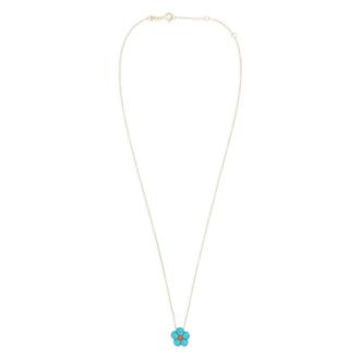 Aliita Turquoise Daisy Oorbellen - Dames - Kettingen - Geel - ONE Size - Accessoires