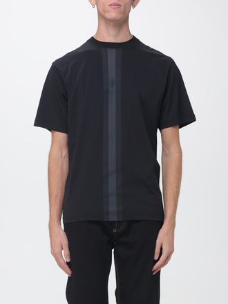Gucci T-shirt a righe in cotone con logo tono su tono