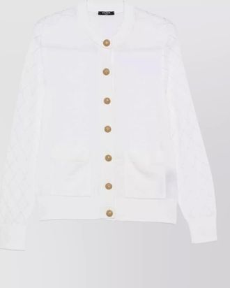Balmain virgin wool long-sleeve cardigan