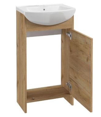 OEM Mueble De Ba&ntilde;o Frigo Roble Dorado Con Lavabo 45 Cm