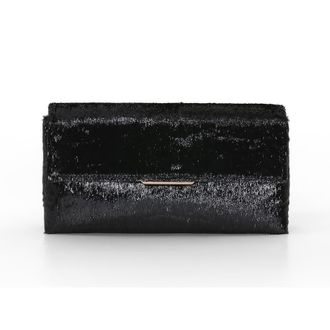 Badgley Mischka Angel Soft Faux Pony Hair Envelope Clutch in Black at Nordstrom, Size Small