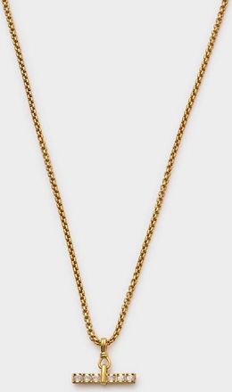 Katie Loxton Lustre T-Bar Necklace in Gold Coated at Nordstrom