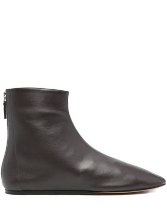 Le Monde Beryl Luna zip-detail ankle boots - Brown