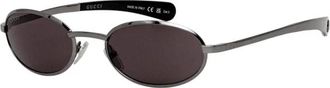 Gucci Zonnebrillen - Heren - Zonnebrillen - Grijs - 53 MM - Accessoires