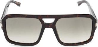 Dsquared2 D2 0197/S Oversized Square Zonnebril - Heren - Zonnebrillen - Geel - ONE Size - Accessoires