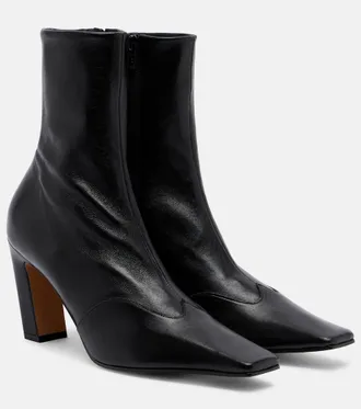 Khaite Nevada leather ankle boots