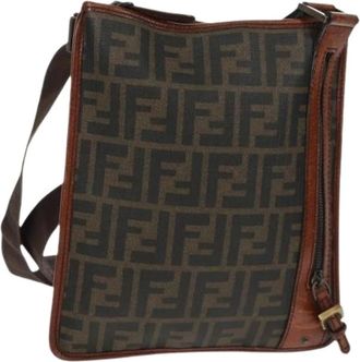 Fendi Pre-owned Cross Body Bags, female, Brown, Size: ONE SIZE Pre-owned Plastic Cross Body Bag
