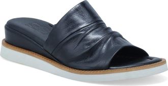 Miz Mooz Erin Platform Wedge Slide Sandal in Black at Nordstrom, Size 10.5-11Us