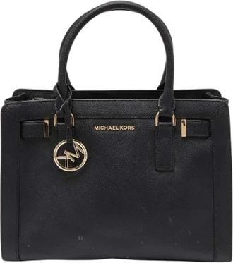 Michael Kors Pre-owned Leather totes - Dames - Vintage Shopper - Zwart - ONE Size - Tweed - Vintage