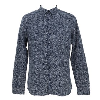 Teddy Smith Mens Ml Karton Dress Shirt, Total Navy/Blue/White, M