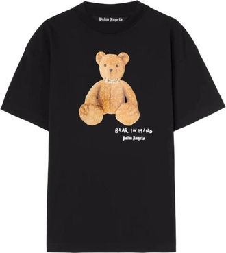 Palm Angels Zwarte T-shirts en Polos - Heren - T-shirts - Zwart - M - Tops