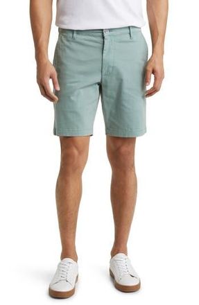 AG - Adriano Goldschmied Wanderer 8.5-Inch Stretch Cotton Chino Shorts in Misty Surf at Nordstrom Rack, Size 30