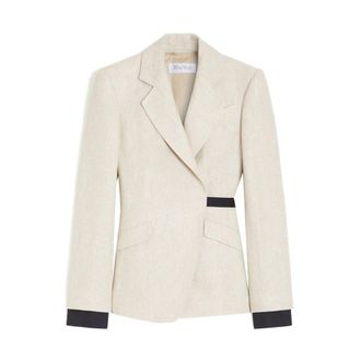Max Mara Blazers, female, Beige, Size: 3XS Blazers