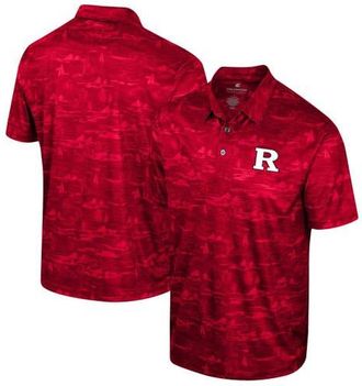Colosseum Mens Colosseum Scarlet Rutgers Scarlet Knights Daly Print Polo at Nordstrom, Size Xx-Large