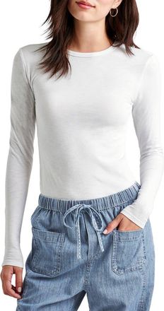 Splendid Eva Slub Top in White at Nordstrom, Size X-Large