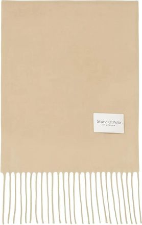 Marc O'Polo Sciarpa in cashmere con frange - Marrone