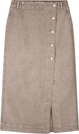 Fab By Fabienne Chapot Carmel Denim Skirt - Dames - Midirokken - Beige - M - Denim - Rokken