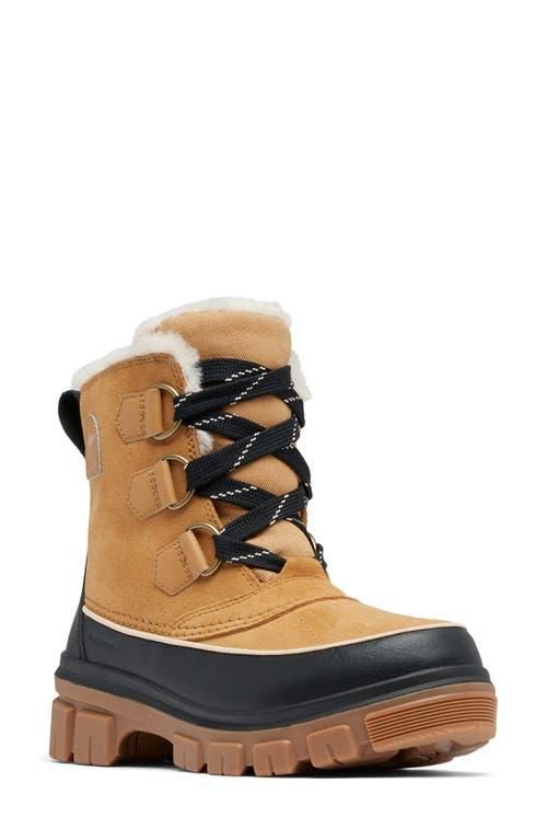 Tivoli V Faux Fur Lined Waterproof Boot in Curry/Black at Nordstrom, Size 10.5