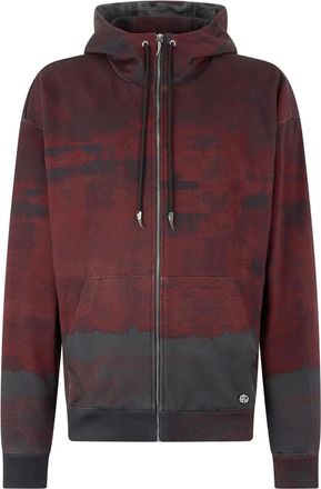 Roberto Cavalli Felpa con stampa astratta - Rosso