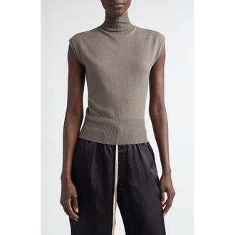 Rick Owens Virgin Wool Turtleneck Sweater in Dust at Nordstrom, Size X-Small