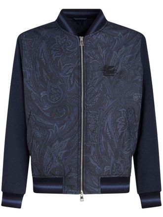 Etro Bomber con ricamo - Blu