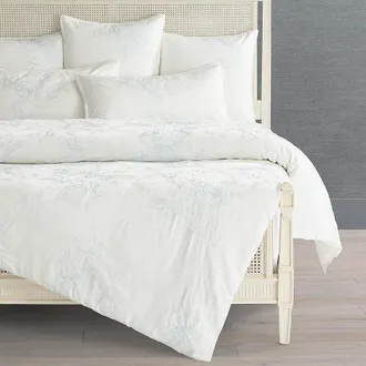 Frontgate Lizette Embroidered Jacquard Bedding Collection - Duvet Cover, Queen Duvet Cover - Frontgate