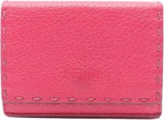 Fendi Pre-owned Wallets, female, Pink, Size: ONE SIZE Pre-owned Tri-fold Wallet