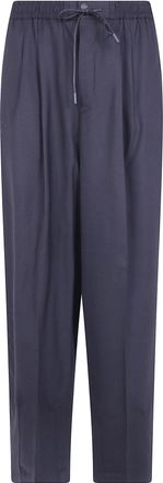 PT01 Pants Wool Black Man Trousers