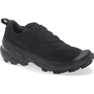 Maison Margiela x Salomon Crossdust Sneaker in Black/Black/Asphalt at Nordstrom, Size 11.5