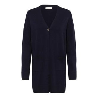 Inwear Gebreide Cardigan - Dames - Truien - Blauw - Maat: XL