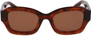 Longchamp Heritage 50mm Cat Eye Sunglasses in Textured Brown at Nordstrom Rack