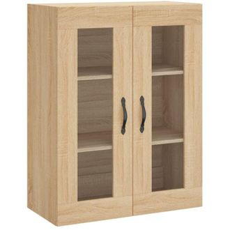 vidaXL Wall Mounted Cabinet Sonoma Oak 69.5x34x90 cm Engineered Wood Vidaxl