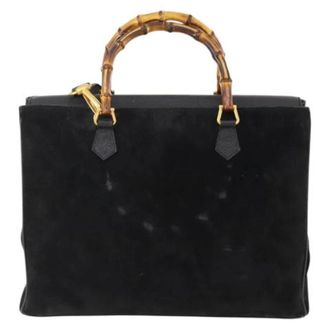 Gucci Vintage, unisex, Zwart, ONE Size, Leer, Pre-owned Leren Handtas