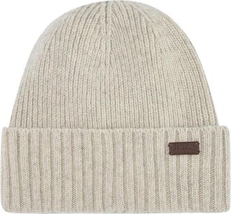 Barbour Carlton Beanie - Heren - Hoeden - Grijs - ONE Size - Wol - Accessoires