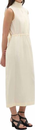 A.Emery Ezra High Neck Dress In Lemon