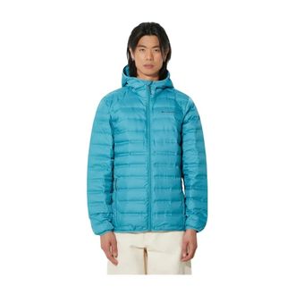 Columbia Lake 22 Down Hooded Jacket - Heren - Ski Jassen - Blauw - S - Leer - Fitness