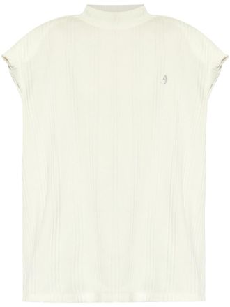 The Attico Das gerippte Top mit Attico-Logo