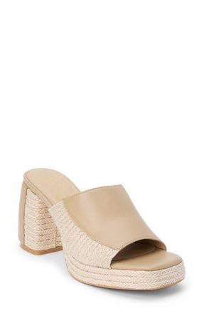 Matisse Footwear Beaufort Colorblock Mixed Media Sandal in Natural at Nordstrom, Size 7