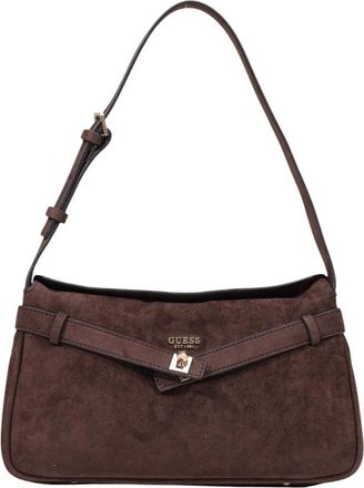 Guess Tassen, Dames, Bruin, ONE Size, Polyester, Coleen Logo Small SA