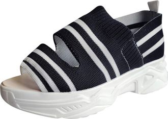 Generic Cocila Ladies Wide Fit Sandals Breathable On Canvas Toe Cusual Women Shoes WomenS Black, 6.5 Yellow For Small Wedge Size 2 Wedges Sandles Red Womens O