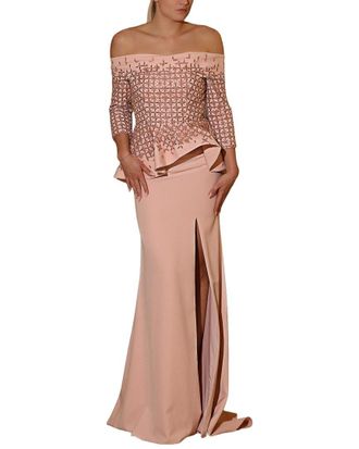 Terani Couture Embellished Maxi Dress