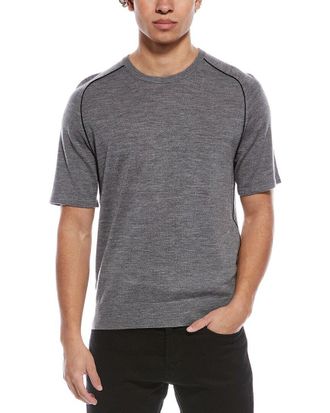 Helmut Lang Contrast Seam Wool T-Shirt