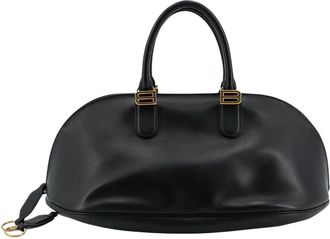 Balenciaga Tassen, Dames, Zwart, ONE Size, Leer, Bolero Bowling Bag M