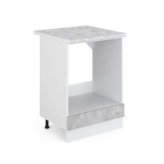Vicco Mueble Bajo Universal R-line, Hormig&oacute;n, 60 Cm Con Nicho Grande, Con Encimera Vicco