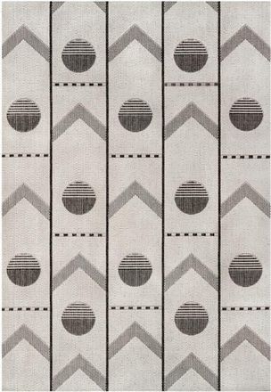 Jonathan Y Designs Soren Modern Geometri Indoor/Outdoor Area Rug in Cream/black at Nordstrom, Size 8Ft 0In X 10Ft 0In