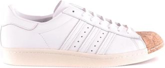 adidas Leren Slip-On Sportieve Sneakers - Heren - Skateschoenen - Wit - 43 1/2 EU - Leer - Fitness