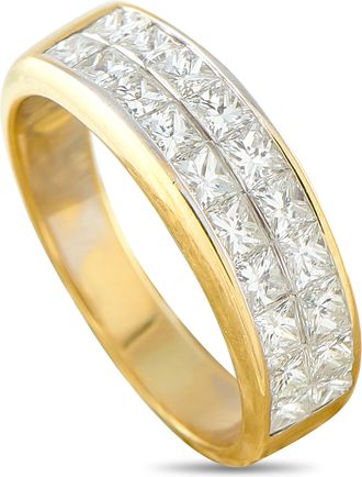 Luxury Bazaar 18K Yellow Gold 1.60ct Diamond Ring MF13-080426